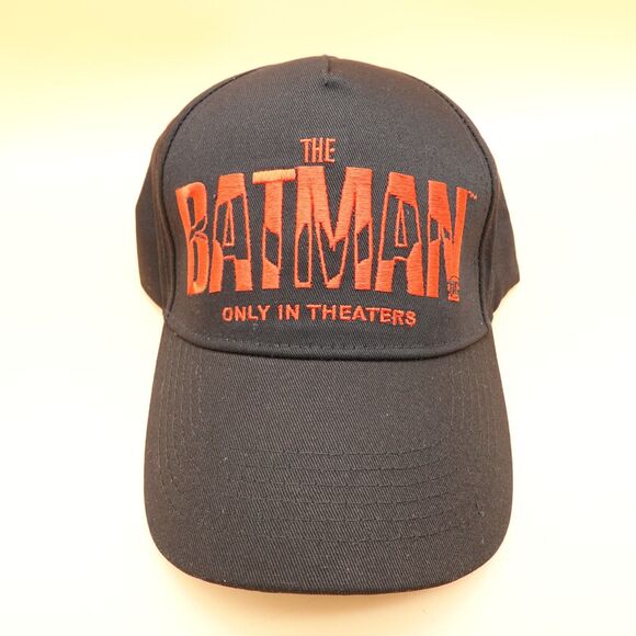 The Batman Hat Cap Little Caesars Promo Mens One Size Black Red Movie NEW - Picture 1 of 7